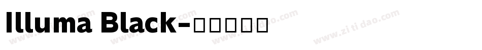 Illuma Black字体转换